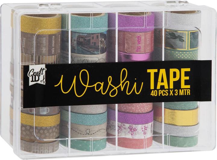 Immagine prodotto Grafix Washi Tape in contenitore, 40 pezzi