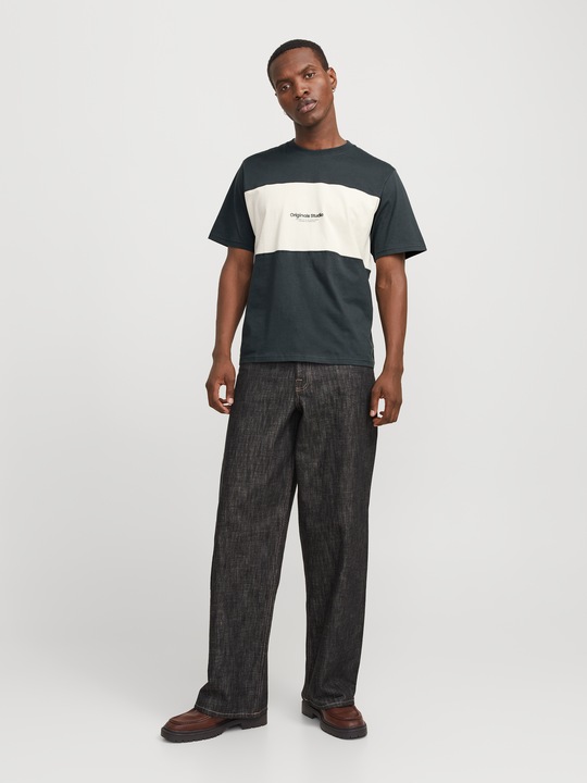 Actual product image Jack & Jones Jorvesterbro Block Tee Ss Crew Styd Aw24 (S)