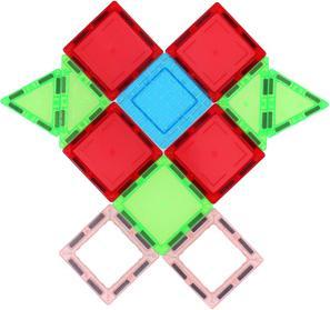 Actual product image Tele Magnetic tiles 45 pieces 6.5 cm (45 pieces)