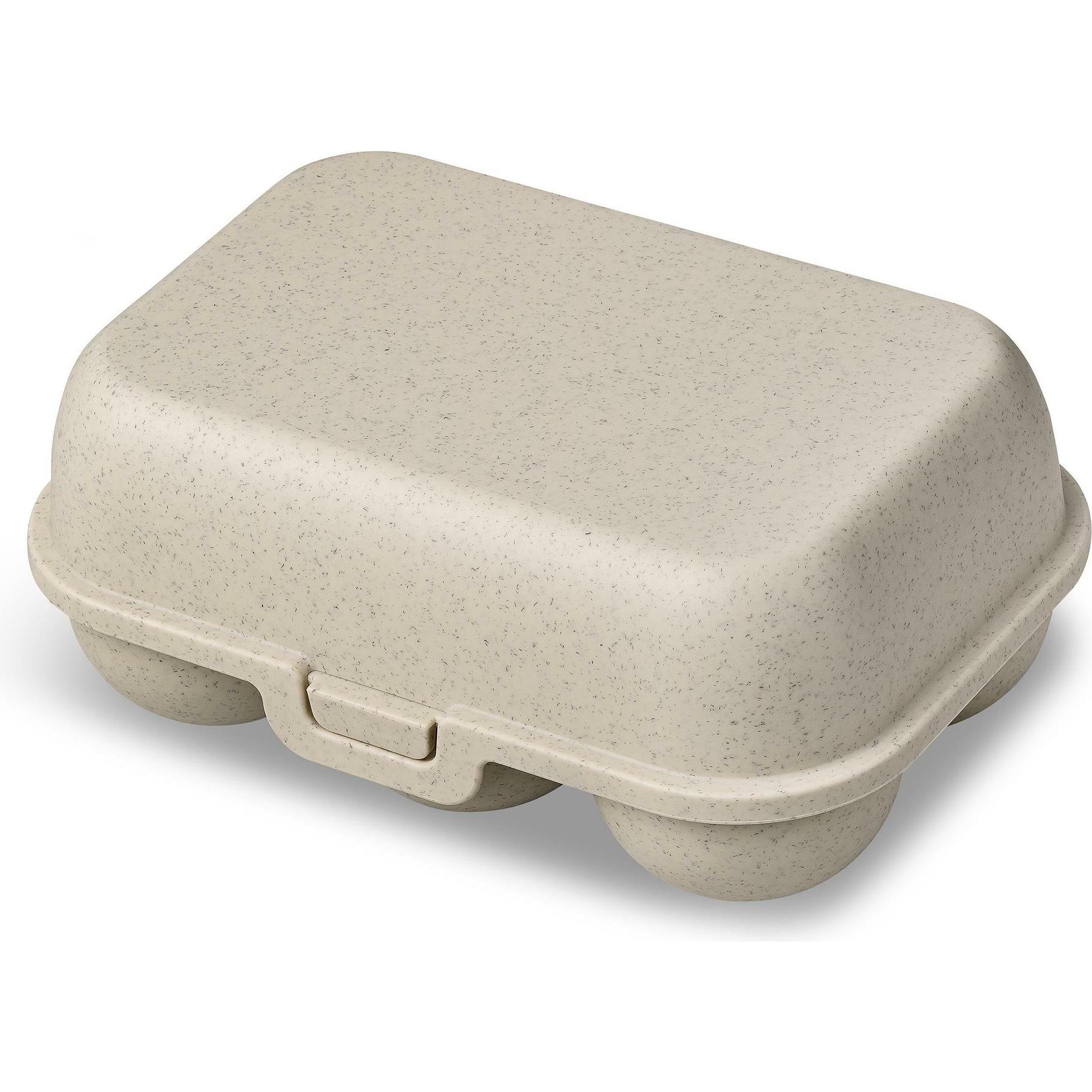 Thumbnail - Koziol Eierbox To Go mini 17 x 11.8 cm, Sand, Vorratsbehälter, Braun