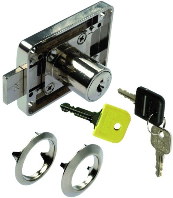 Actual product image WKS - P5000 Screw-on bolt lock FLEX WKS - P 5000 with cylinder core (Profile cylinder)