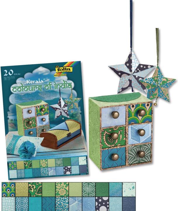 Productafbeelding Folia Motief Blok India Kerala (170 g/m², 20 x)