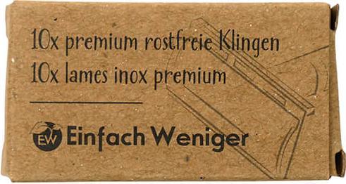 Actual product image Einfach Weniger Razor Blades for Straight Razor (10 x)