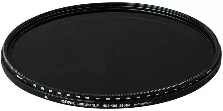 Image du produit Dörr Filtre gris Digiline Slim Variable ND2-400 - 86 mm (86 mm, Filtre gris neutre, 86 mm)