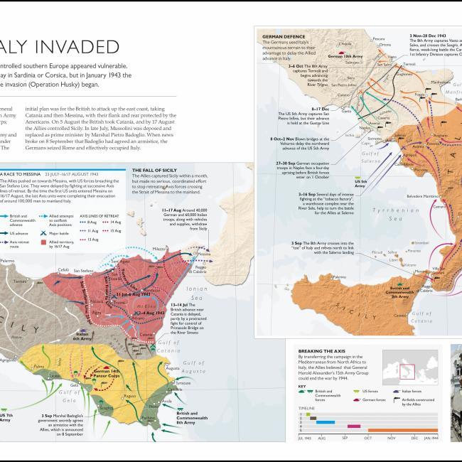Actual product image World War II Map by Map (English, Peter Snow, Richard Overy, 2019)