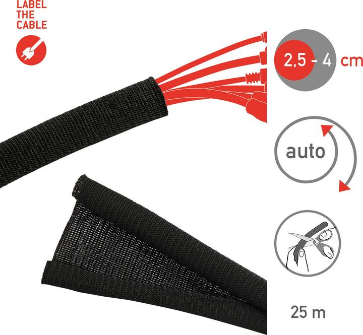 Image du produit Label-the-cable tube de câble (Gaines pour câbles, 2500 cm)
