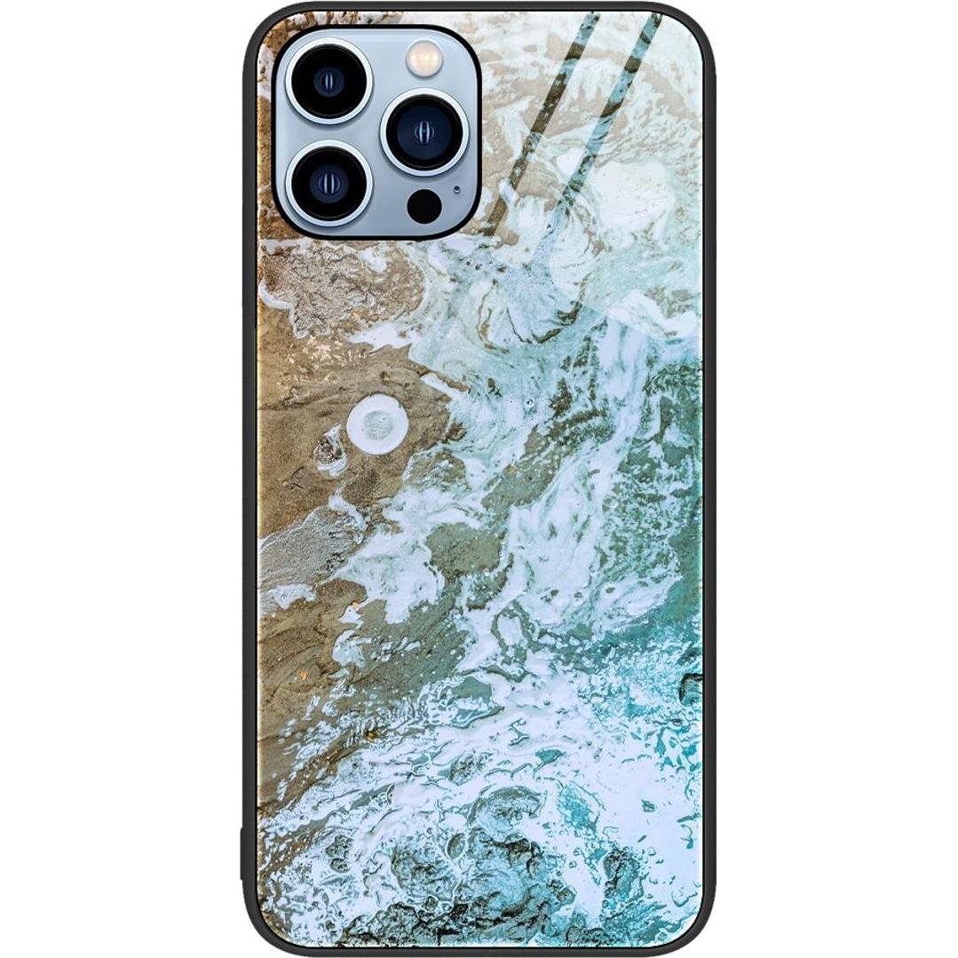 König Design Hülle Handy Schutz für Apple iPhone 12 13 14 Pro Max mini Plus Case Glas Cover (Apple iPhone XS Max), Smart...