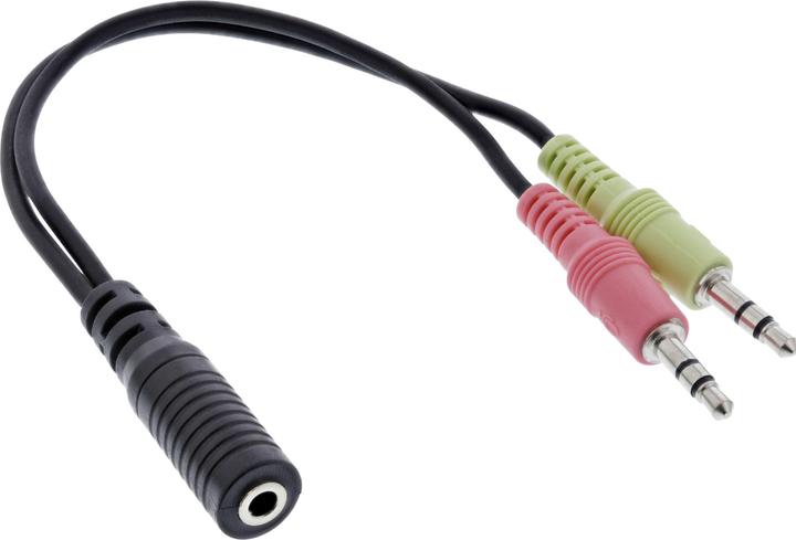 Image du produit InLine Adaptateur pour casque d'écoute (0.15 m, Jack 3,5 mm (AUX))