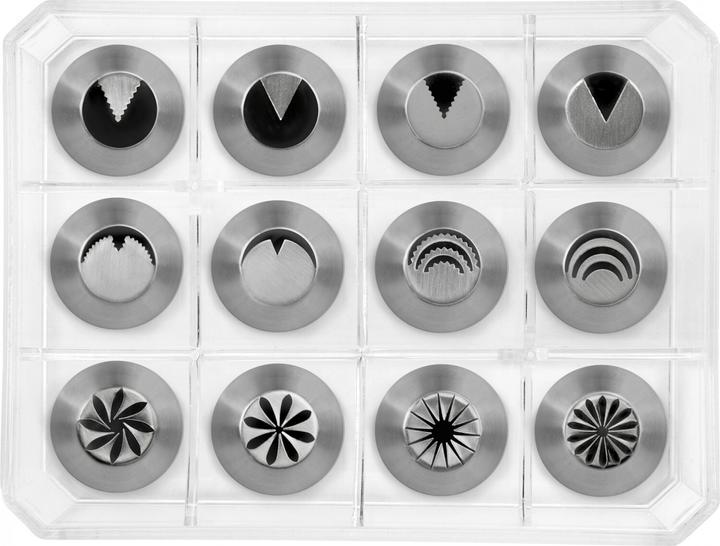 Image du produit Ibili Standard Spritztüllen - 12er Set Für Kuchen und Gebäckdekorationen (Poche à douille)