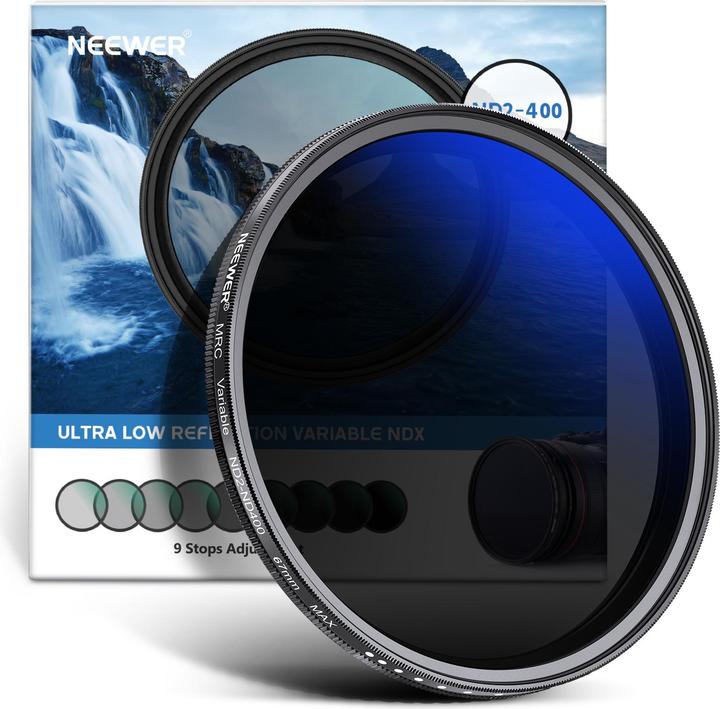 Actual product image Neewer 67MM MRC Adjustable ND Filter ND2 to ND400 (67 mm)
