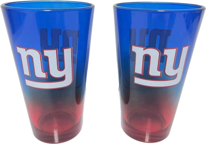 Actual product image Great Branding New York Giants Pint Glass Set 16 oz./475 ml (0.48 l, 2 x)