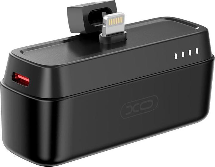 Produktbild xO Powerbank mini PR244 20W 5000 mAh mit Lightning-Anschluss schwarz (5000 mAh, 20 W)
