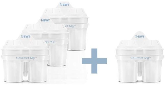 BWT Cartouches filtrantes Eau minéralisée au magnésium 3+1 pack avantageux (4 x)
