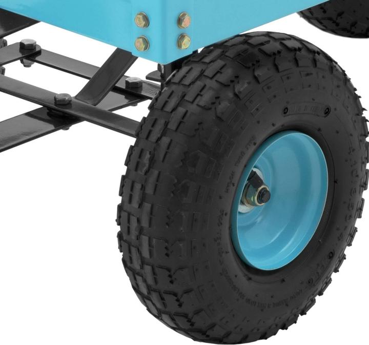 Produktbild Hillvert Gartenwagen Transportwagen Handwagen Gitterwagen Luftreifen 2 Ebenen 150 kg (150 kg, 2)