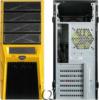Actual product image In Win Griffin Midi Tower - black/yellow (ATX)