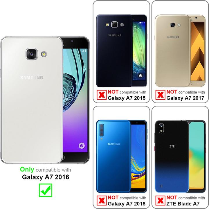 Produktbild Cadorabo Book Jeans Optik Cover (Samsung Galaxy A7 (2016))