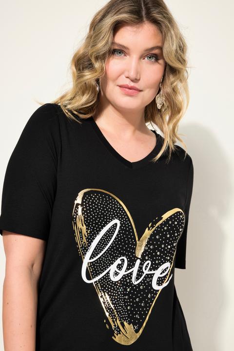 Produktbild Miamoda T-Shirt, A-Linie, LOVE Herz, Halbarm (48)