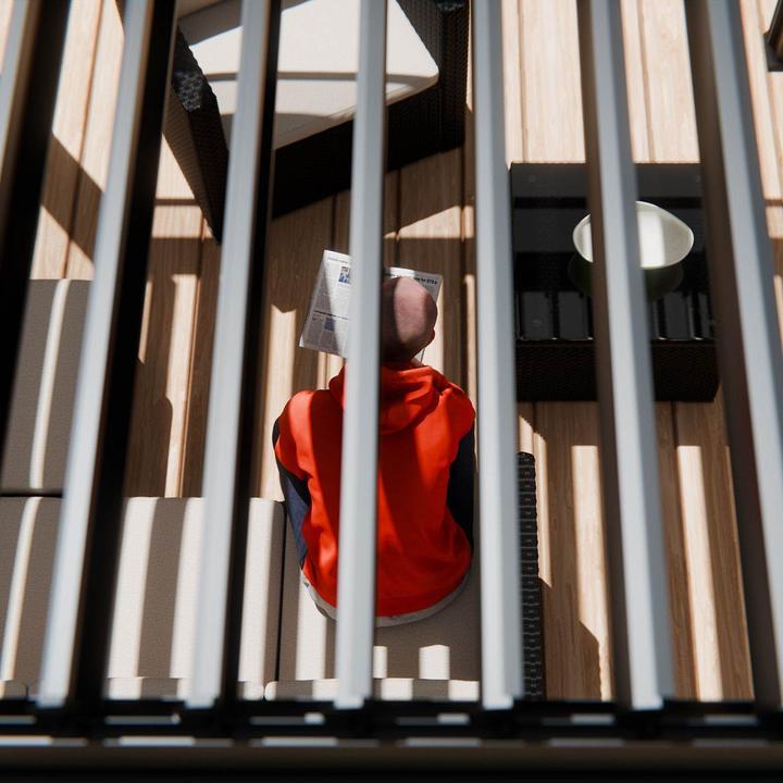 Immagine prodotto Juskys Lamellendach Tahiti (392 cm, 300 cm)