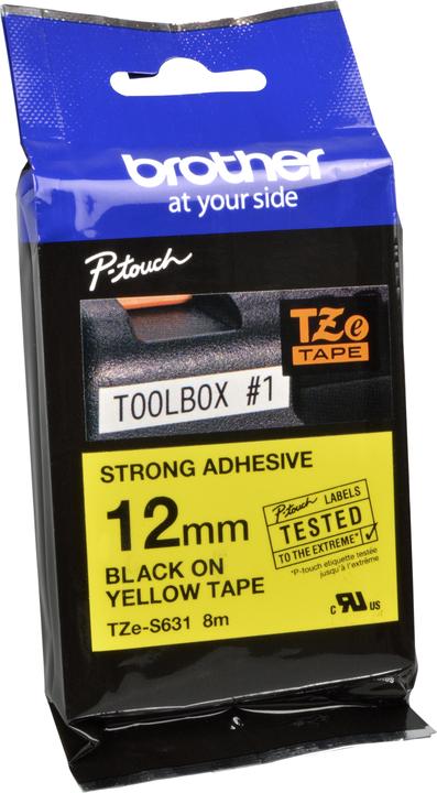Produktbild Brother Tze-S631 (1.20 cm, Gelb, Schwarz)