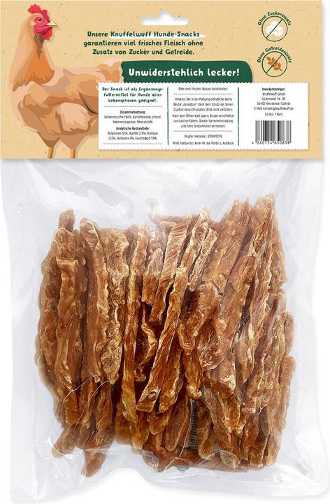 Image du produit Knuffelwuff Snack Hühnerbrust-Streifen 500 g, Snackart: Leckerli (500 g)