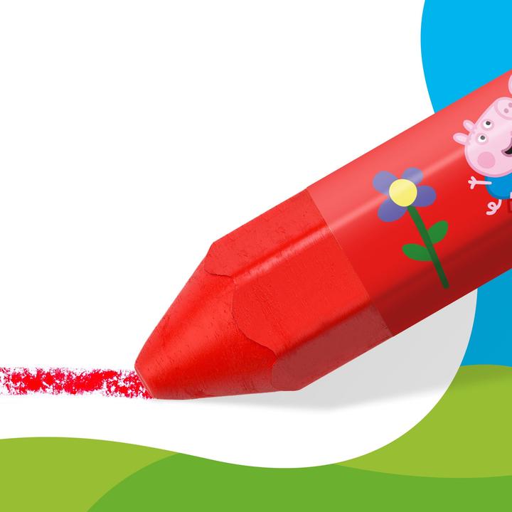 Produktbild Staedtler Peppa Pig Kinderwachsmalkreiden und Schaber (12x)