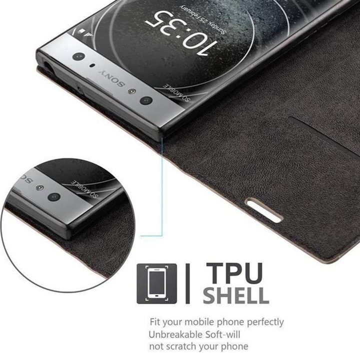 Actual product image Cadorabo Book Invisible Magnet Cover (Sony Xperia XA2 Ultra)