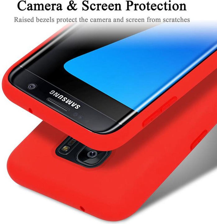 Produktbild Cadorabo TPU Liquid Silicone Case Cover (Samsung Galaxy S7 Edge)