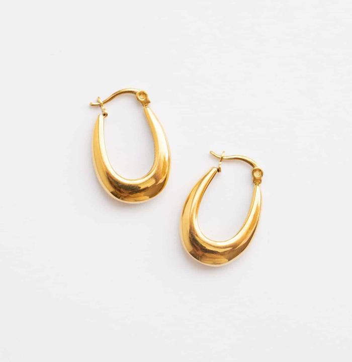 Immagine prodotto Tara Style Lisa Smooth Bangle - Bangle (impermeabile) (Acciaio inossidabile placcato oro 18k, 100% impermeabile)