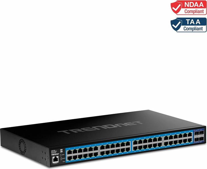 Produktbild Trendnet 52-Port Gigabit Web Smart Switch With 10g Sfp+ Slots (52 Ports)