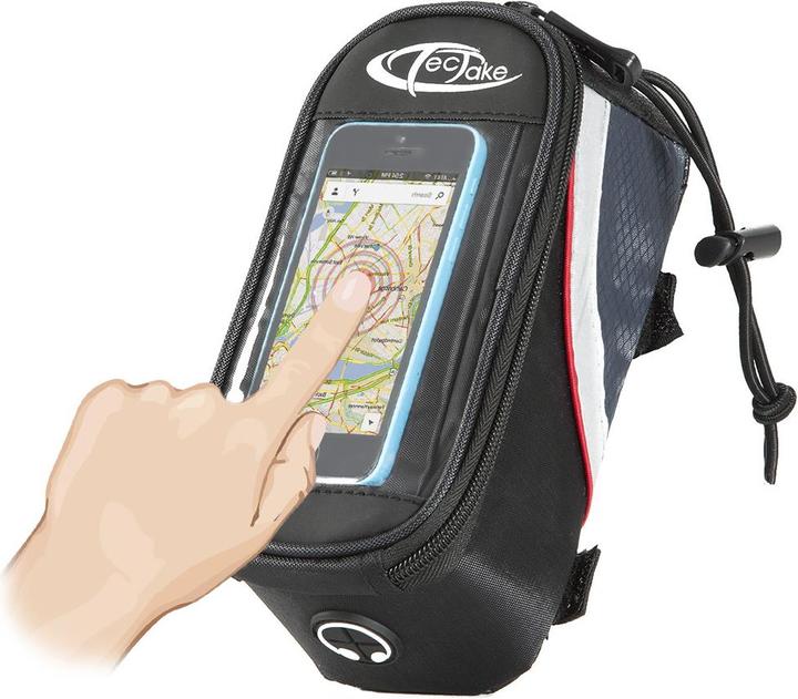 Image du produit tectake Étui a vélo pour Smartphone (1.30 l, Sacoche de cadre)