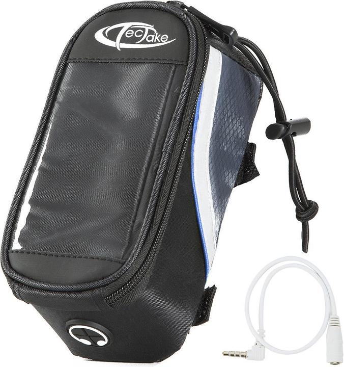 Actual product image tectake Bike bag with frame attachment for smartphones (1.28 l, Frame bag)