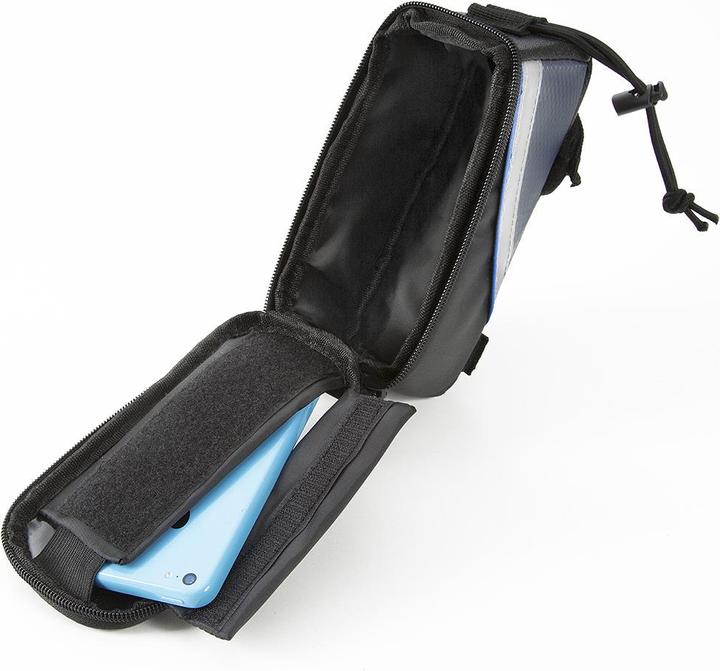 Actual product image tectake Bike bag with frame attachment for smartphones (1.28 l, Frame bag)