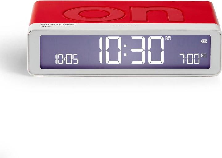 Produktbild Lexon Digitalwecker Flip Classic Pantone Red 2035