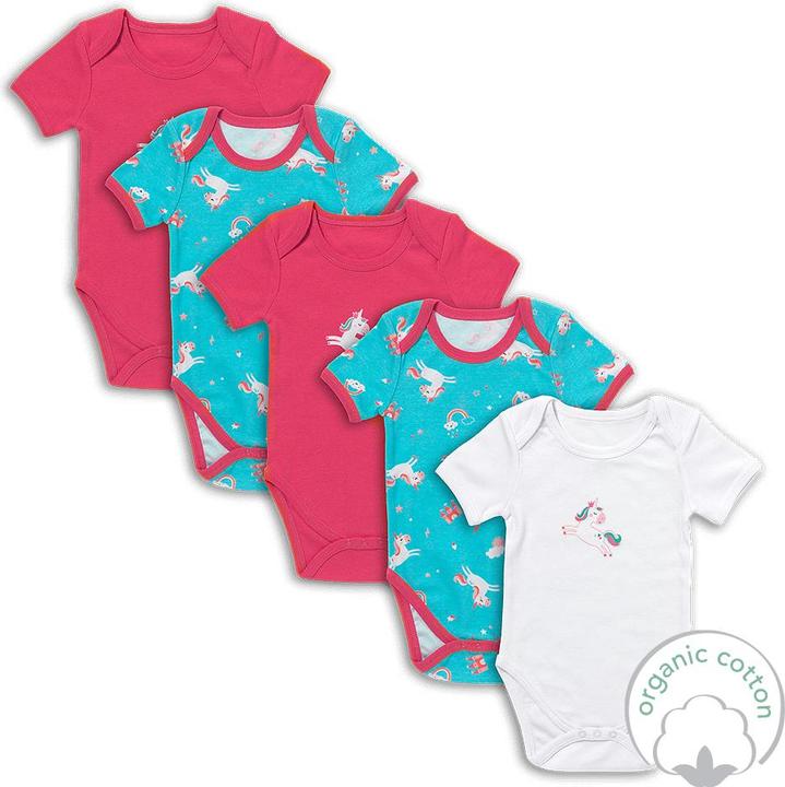 Image du produit Schlummersack Body bébé manches courtes 100% bio - lot de 5 (62)