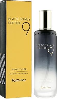 Actual product image Farm Stay Farmstay Black Snail & Peptide 9 Perfect Toner Deep Moisturizing 120ml (120 ml)