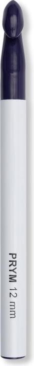 Actual product image Prym Crochet hook without handle, grey 12.00 mm, 17 cm, plastic