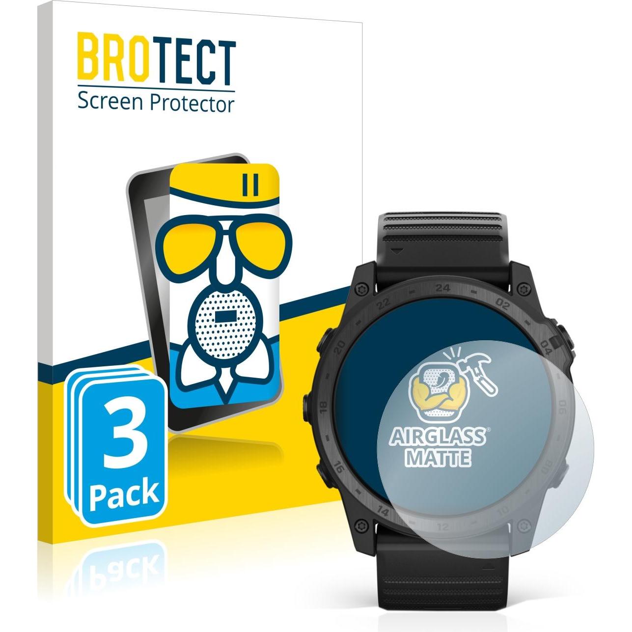 Thumbnail - BROTECT AirGlass Panzerglasfolie Matt, Smartwatch Schutzfolie, Grau
