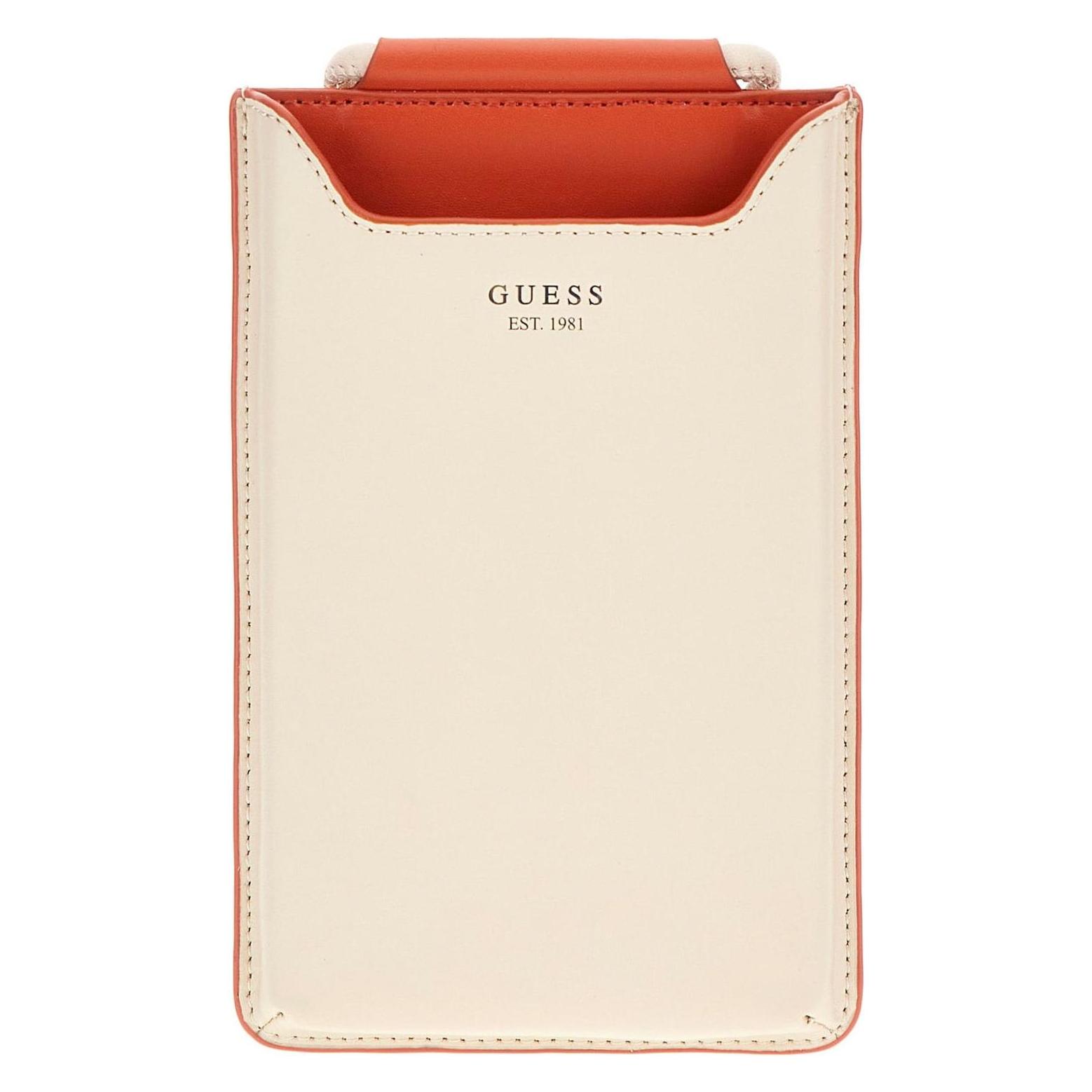Guess, Damen, Handtasche, Phone Case, Beige, Orange