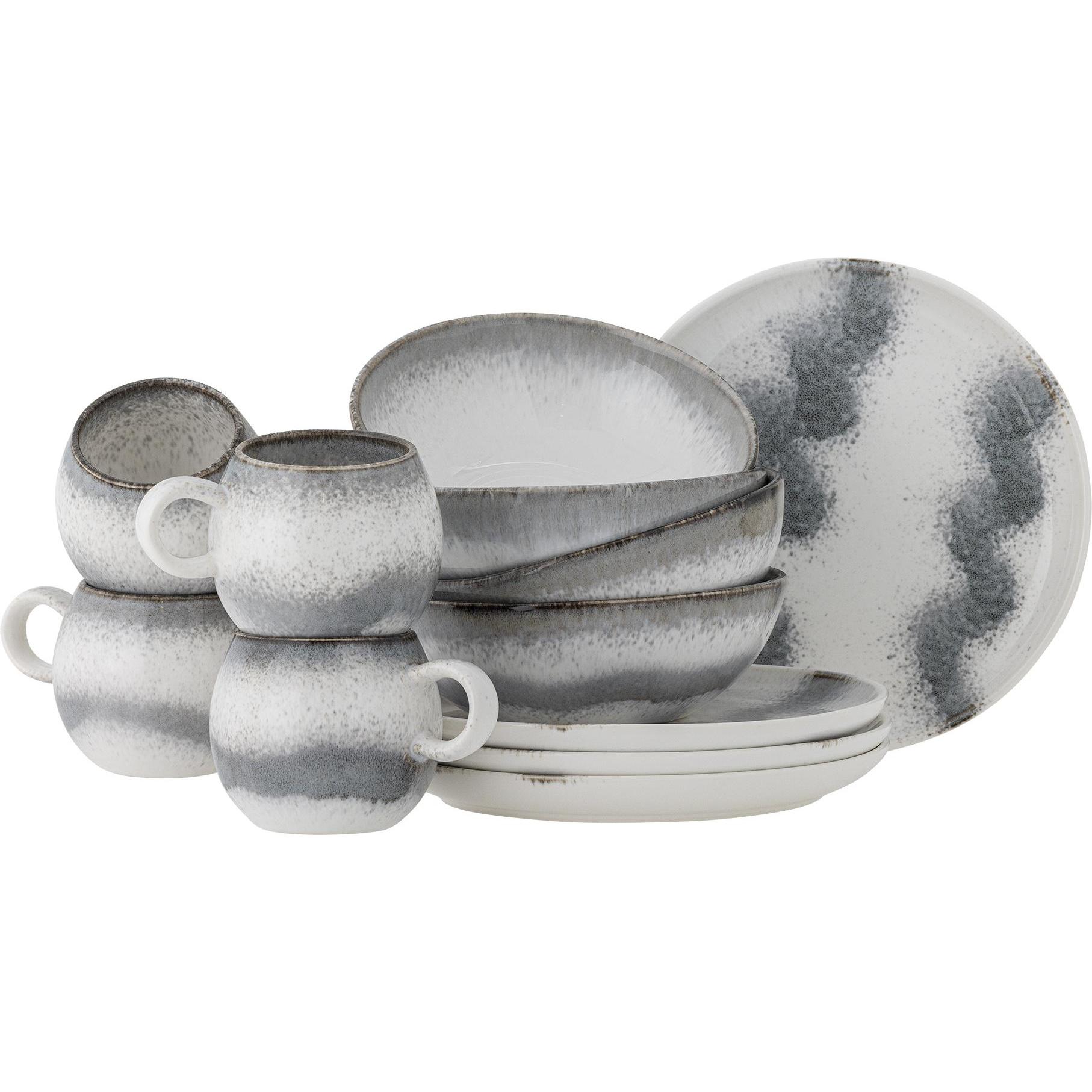 Bloomingville, Geschirrset, Paula (12 Stück)