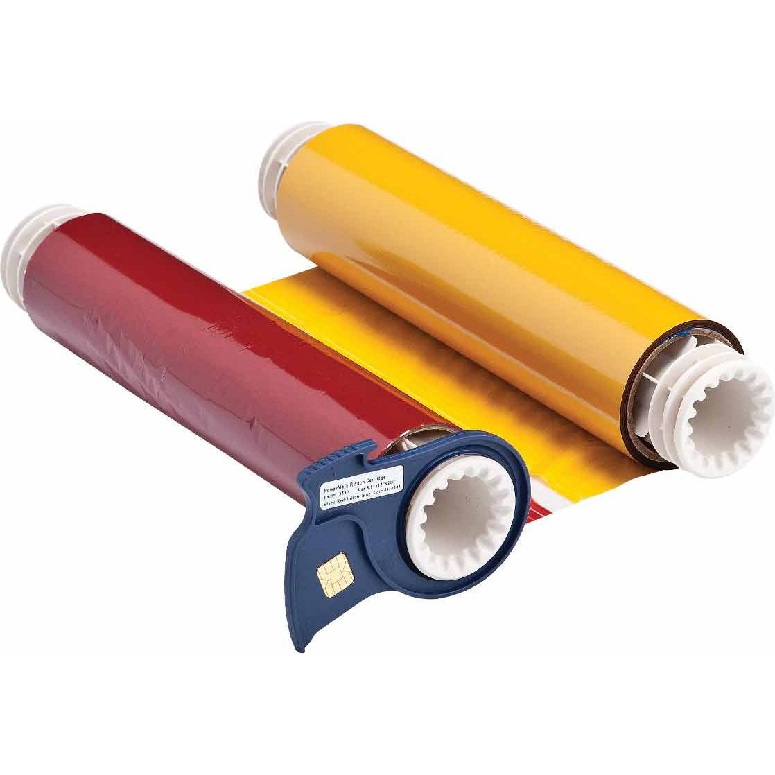 Brady B85-R-220x60-KRBY-380P, Farbband, Schwarz/Rot/Blau/Gelb, 220.00 mm x 60.00 m, Farbfeldlänge (B85-R-220X60-KRBY-380P)