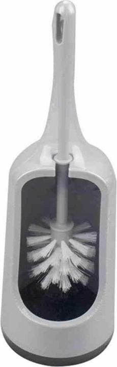 Produktbild Buemag WC-Garnitur "Solid" grau 40 cm mit Rundkopfbürste