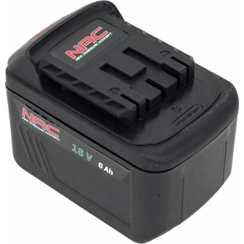 NAC, Werkzeugakku + Ladegerät, Batterie 18V B18-60-S 6,0Ah (60 V)