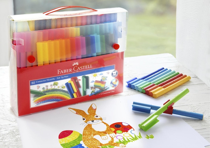 Produktbild Faber-Castell Filzstift Connector (Multicolor, 80 x)