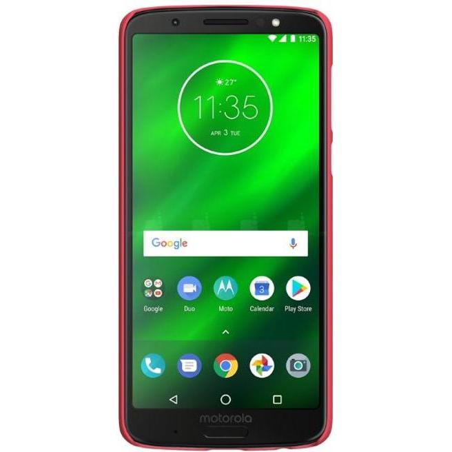Thumbnail - Nillkin Super Frosted Shield Series (Motorola Moto G6 Plus), Smartphone Hülle, Rot