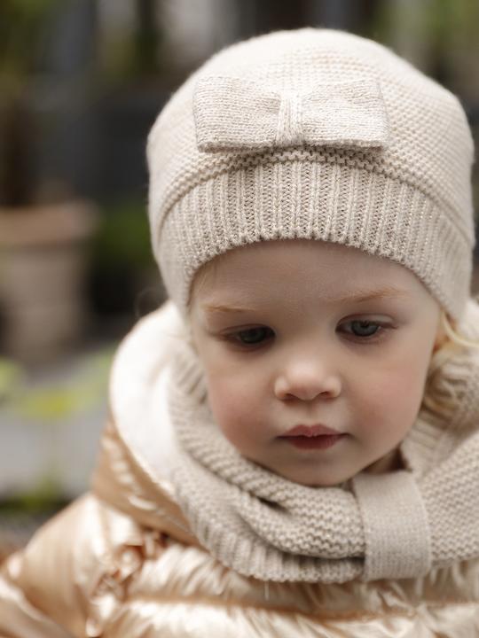 Immagine prodotto Vertbaudet Set da bambina: cappello, sciarpa rotonda e muffole (98, 86)