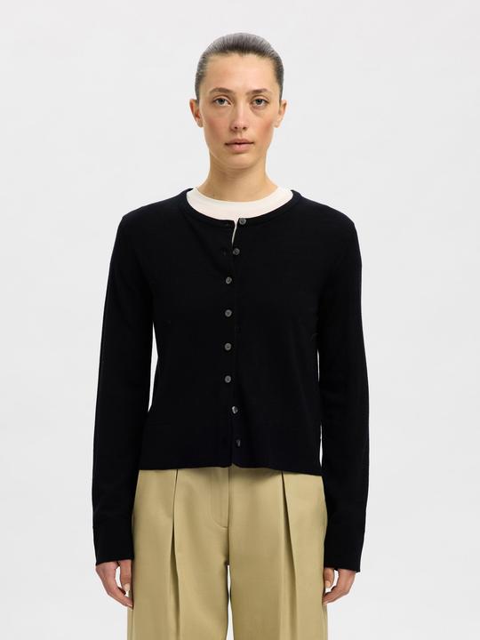 Actual product image Selected Femme Slfthea Ls Knit Merino Cardigan Noos (M)