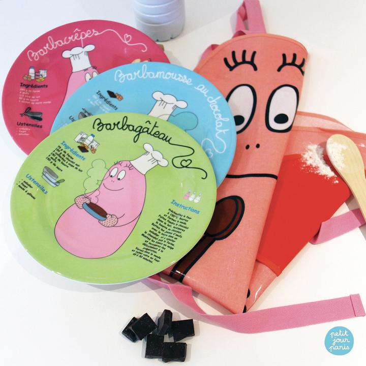 Produktbild Petit Jour Paris grosser kinderteller barbapapa barbagâteau