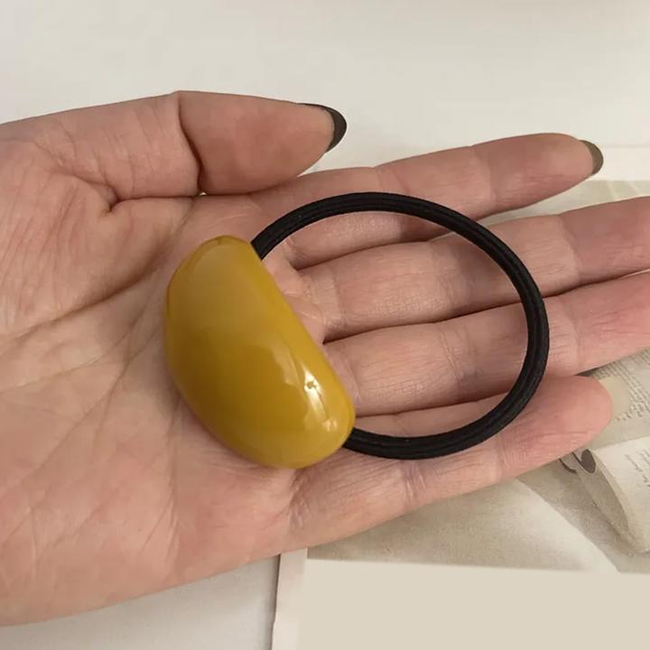 Immagine prodotto Avizar Haargummi mit Holz-Effekt-Perle (Elastico per capelli)