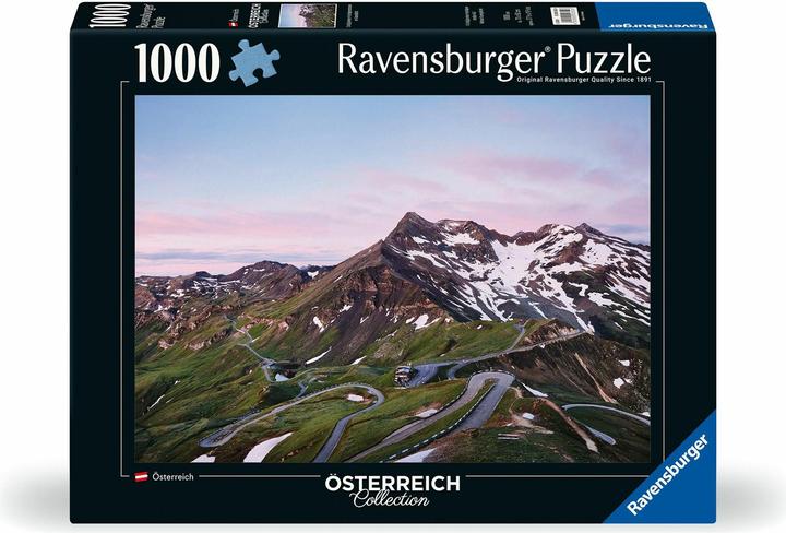 Actual product image Ravensburger Puzzle 12000352 - Grossglockner High Alpine Road - 1000 piece puzzle for adults and children (1000 pieces)