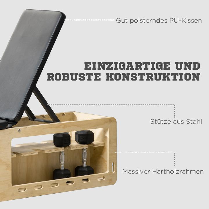 Produktbild Homcom Hantelbank mit Hantelablage